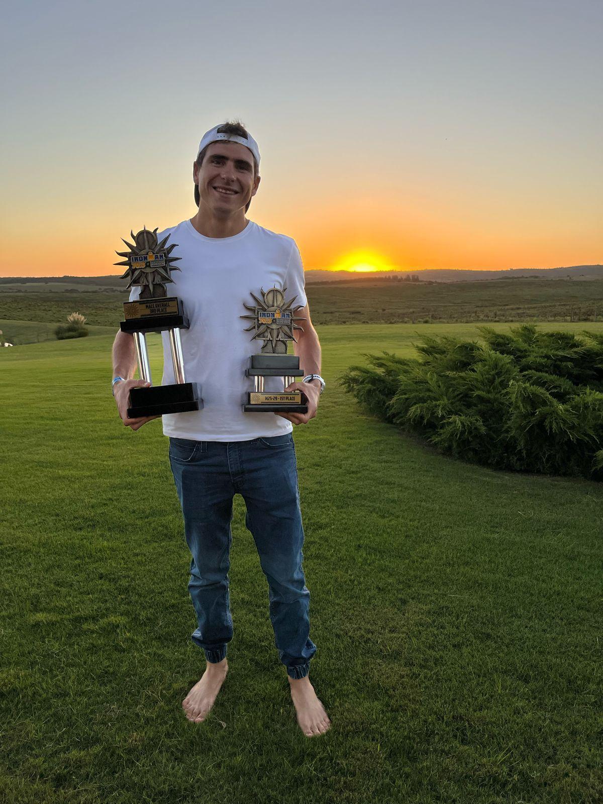 Martin with trophies