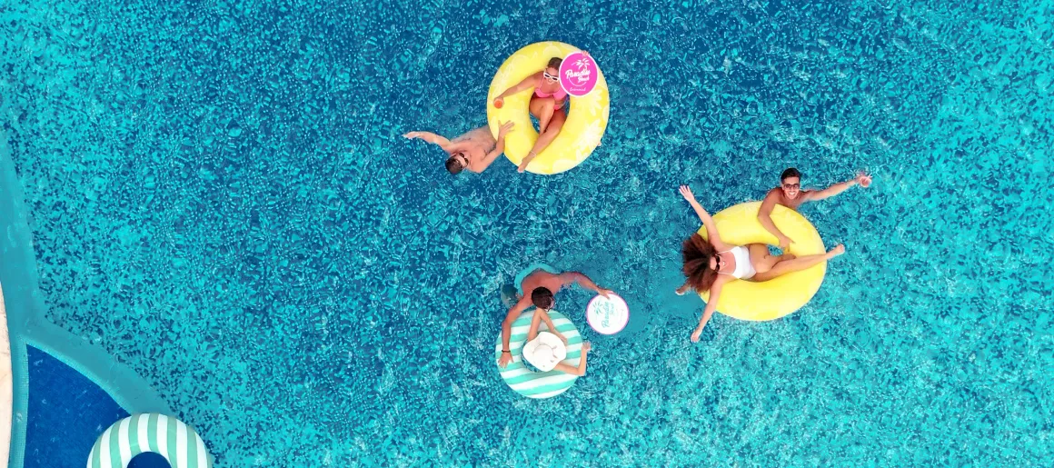 Float in largest heated pool in Cozumel