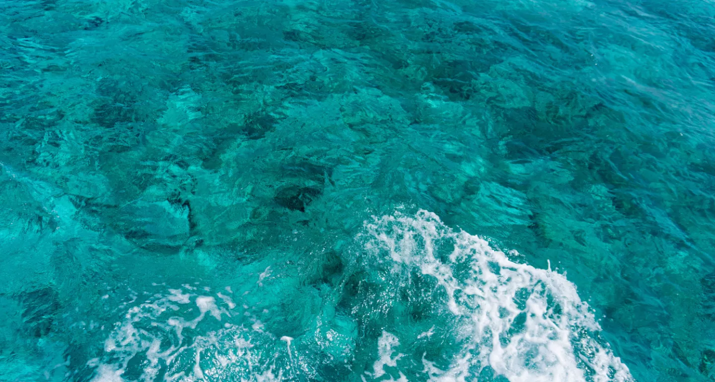 Clear blue water Cozumel beach club