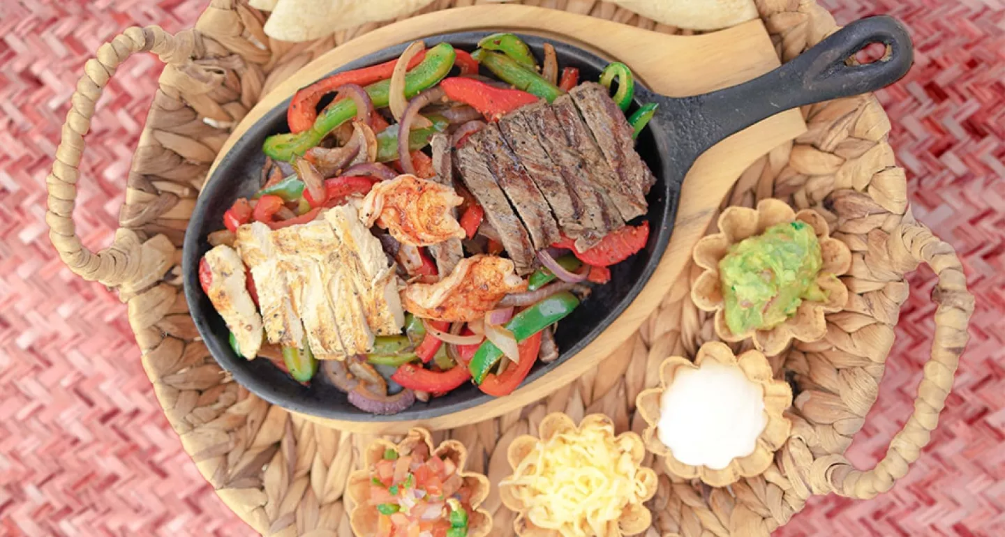 Todas las fajitas que puedas comer club de playa Cozumel