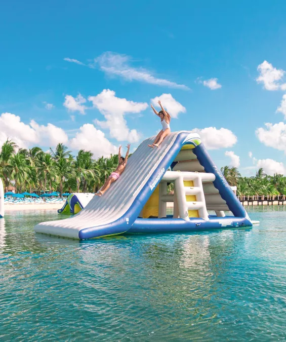 Water slide Cozumel beach club