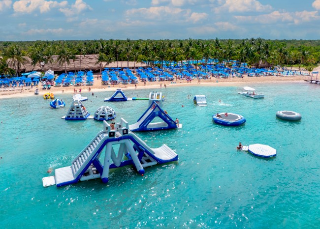 Azure waters and family-friendly fun.